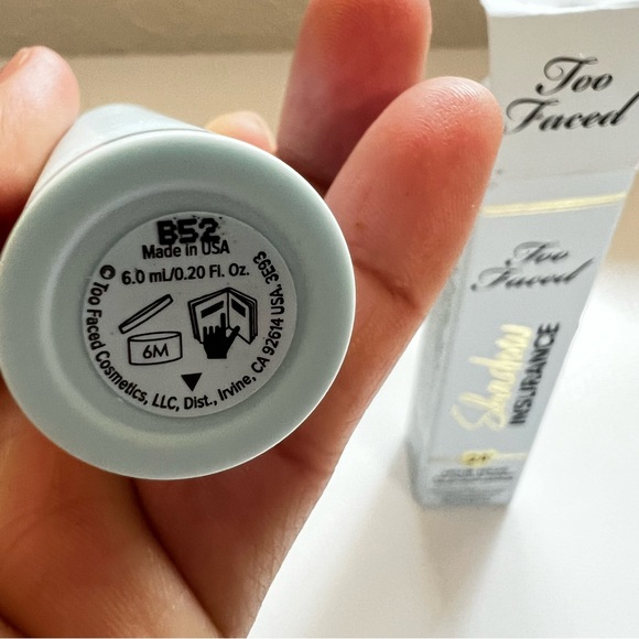 TOO FACED SHADOW INSURANCE 24HR Wear Eyeshadow Primer .20oz NIB - Picture 5 of 5